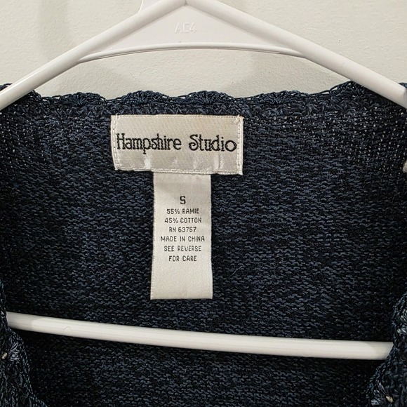 Hampshire Studio Womens Sweater Vest Size Small Beaded Floral Fairy Cottage - Picture 5 of 8